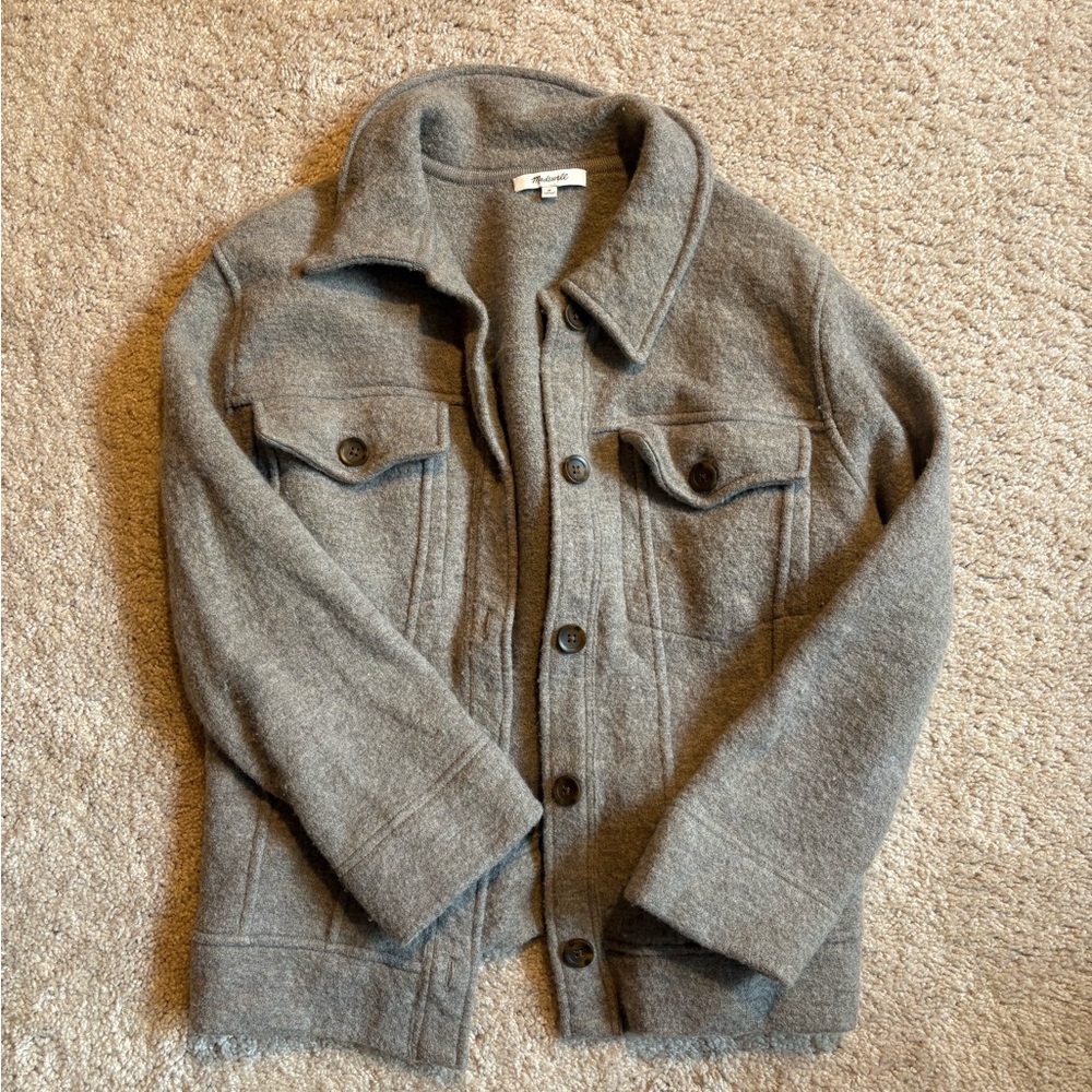 Madewell Marino Wool Shirt Jacket